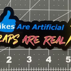 Zaps R Real Dark Sticker